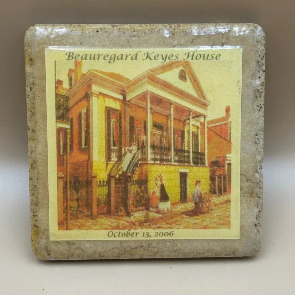 Beauregard Keyes House New Orleans Stone Coaster October 13 2006 Souvenir